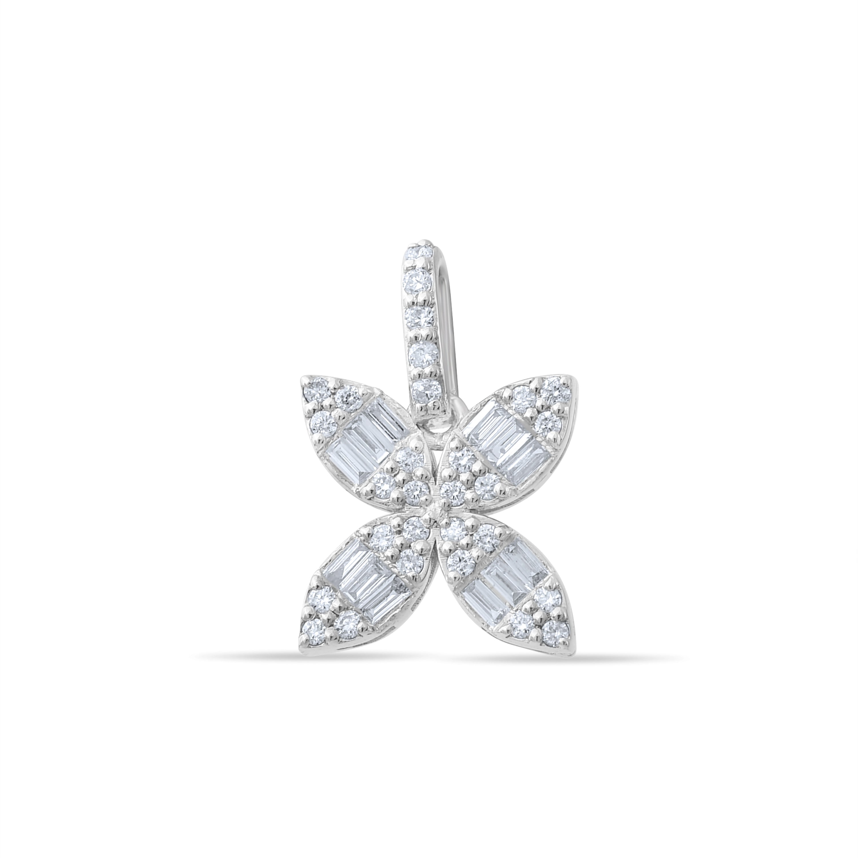 0.30 Carat Baguette Diamond Necklace – Elegant Fine Jewelry Design - Gold Stone Diamond