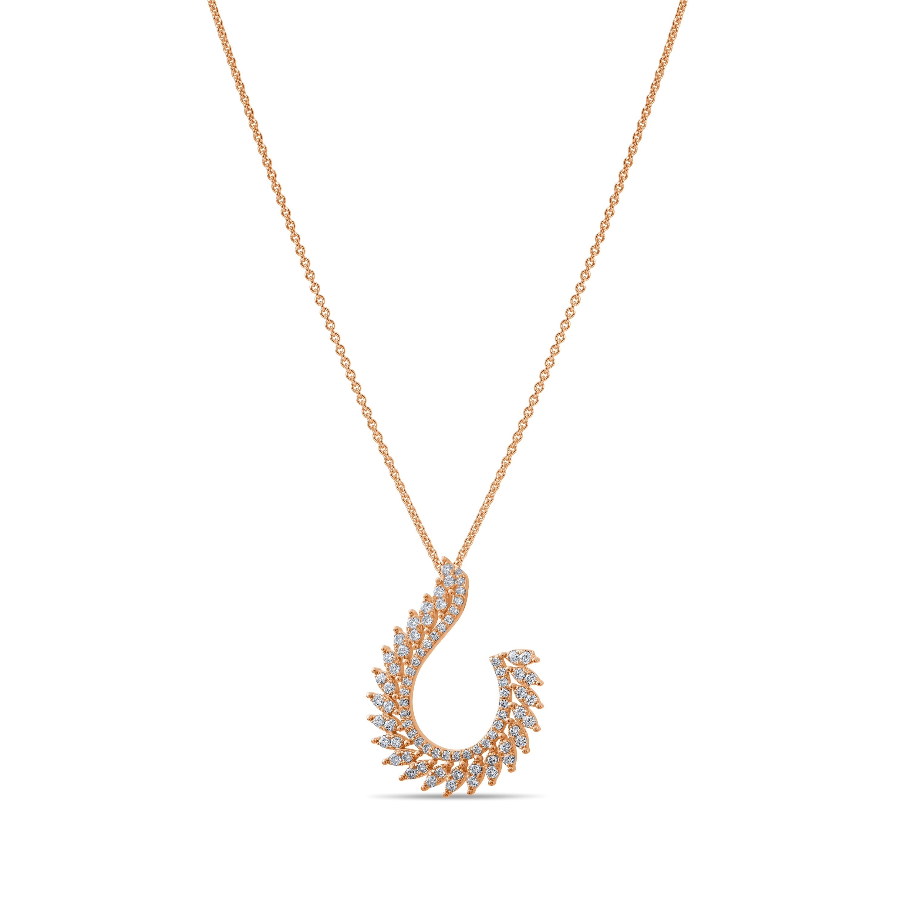 0.64 Carat Marquise Diamond Necklace – Elegant Fine Jewelry Design - Gold Stone Diamond