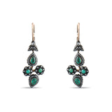 6 Carat Natural Diamond and Emerald Earrings – Fine Jewelry Design - Gold Stone Diamond