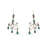 2.2 Carat Natural Diamond and Emerald Earrings – Fine Jewelry Design - Gold Stone Diamond