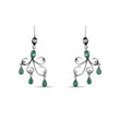 2.2 Carat Natural Diamond and Emerald Earrings – Fine Jewelry Design - Gold Stone Diamond