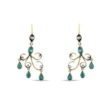 2.2 Carat Natural Diamond and Emerald Earrings – Fine Jewelry Design - Gold Stone Diamond