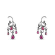 3.4 Carat Natural Diamond and Ruby Earrings – Fine Jewelry Design - Gold Stone Diamond