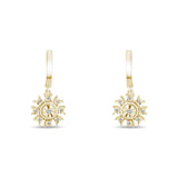 0.10 Carat Natural Diamond Earrings – Elegant Fine Jewelry Design - Gold Stone Diamond