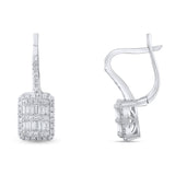 0.29 Carat Baguette Diamond Earrings – Elegant Fine Jewelry Design - Gold Stone Diamond