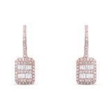 0.29 Carat Baguette Diamond Earrings – Elegant Fine Jewelry Design - Gold Stone Diamond