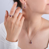 2.93 Carat Natural Diamond and Ruby Earrings – Fine Jewelry Design - Gold Stone Diamond
