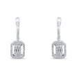 0.44 Carat Baguette Diamond Earrings – Elegant Fine Jewelry Design - Gold Stone Diamond