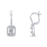 0.44 Carat Baguette Diamond Earrings – Elegant Fine Jewelry Design - Gold Stone Diamond