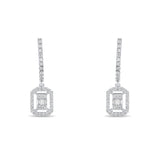 0.34 Carat Baguette Diamond Earrings – Elegant Fine Jewelry Design - Gold Stone Diamond