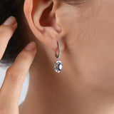 2.43 Carat Natural Diamond and Sapphire Earrings – Fine Jewelry Design - Gold Stone Diamond