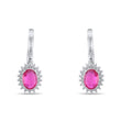 2.02 Carat Natural Diamond and Ruby Earrings – Fine Jewelry Design - Gold Stone Diamond