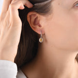 2.09 Carat Natural Diamond and Yellow Sapphire Earrings – Fine Jewelry Design - Gold Stone Diamond