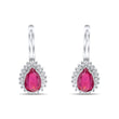 3.82 Carat Natural Diamond and Ruby Earrings – Fine Jewelry Design - Gold Stone Diamond