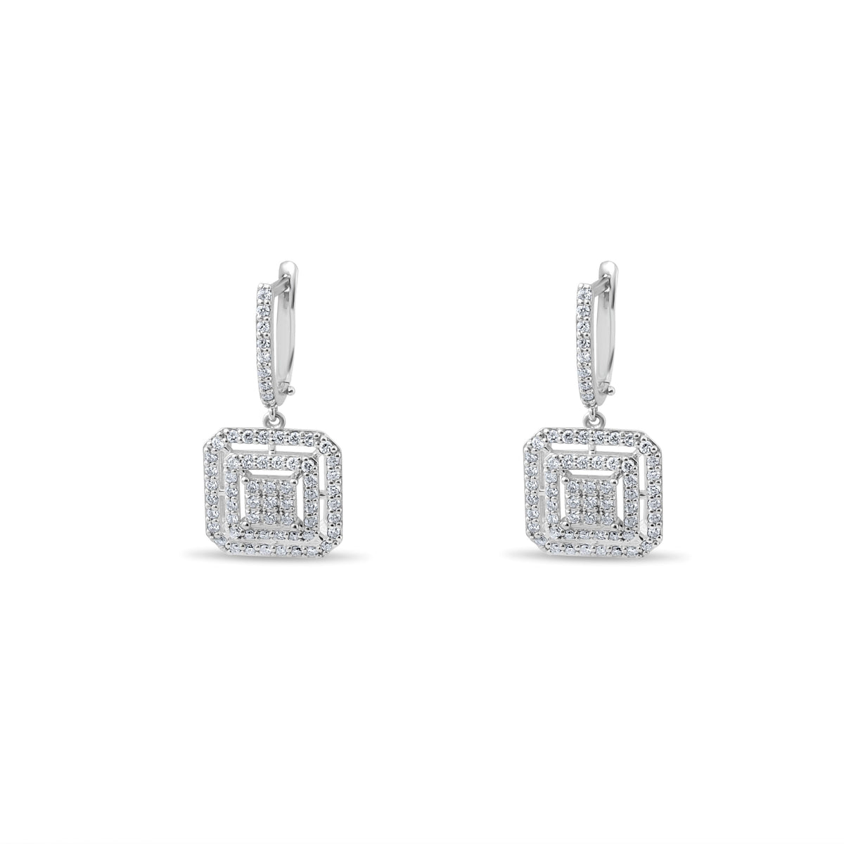 1.02 Carat Natural Diamond Earrings – Elegant Fine Jewelry Design - Gold Stone Diamond