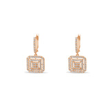 1.02 Carat Natural Diamond Earrings – Elegant Fine Jewelry Design - Gold Stone Diamond