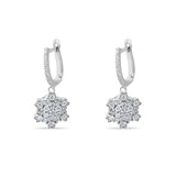 0.89 Carat Natural Diamond Earrings – Elegant Fine Jewelry Design - Gold Stone Diamond