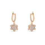 0.89 Carat Natural Diamond Earrings – Elegant Fine Jewelry Design - Gold Stone Diamond