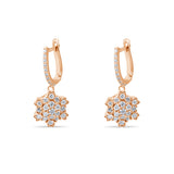 0.89 Carat Natural Diamond Earrings – Elegant Fine Jewelry Design - Gold Stone Diamond