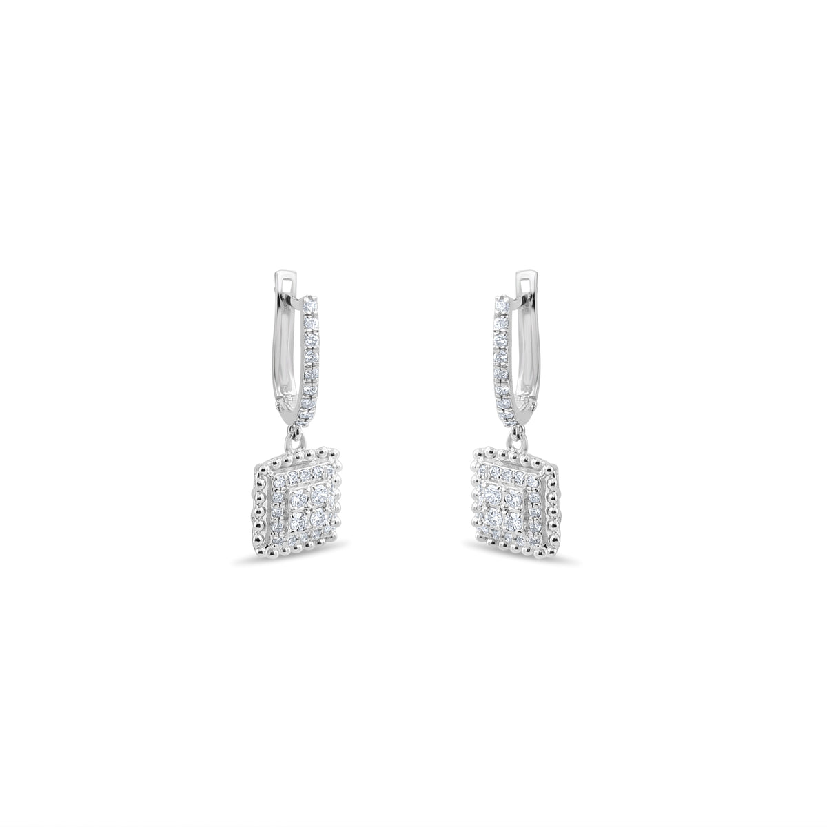 0.35 Carat Natural Diamond Earrings – Elegant Fine Jewelry Design - Gold Stone Diamond