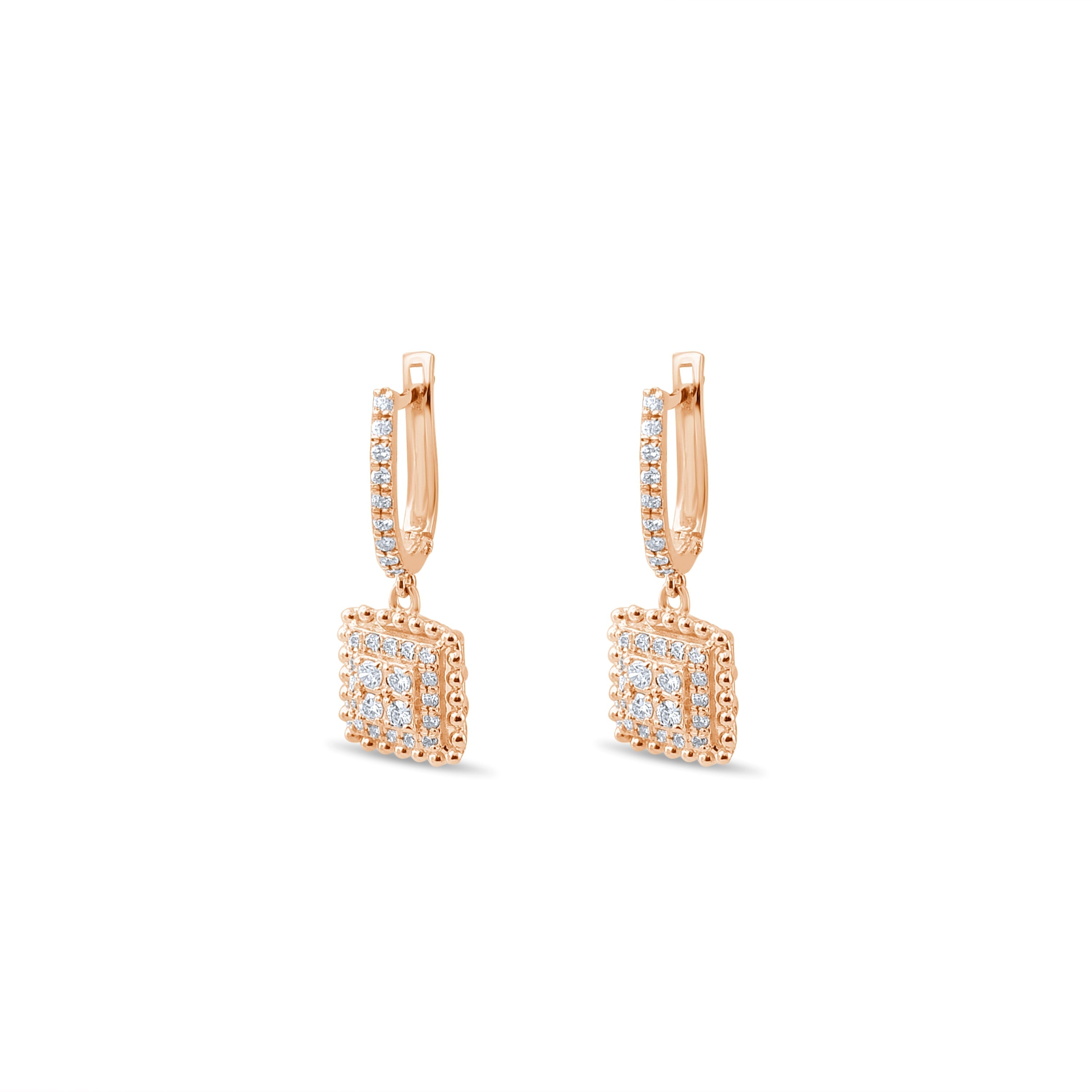 0.35 Carat Natural Diamond Earrings – Elegant Fine Jewelry Design - Gold Stone Diamond