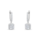 0.42 Carat Baguette Diamond Earrings – Elegant Fine Jewelry Design - Gold Stone Diamond