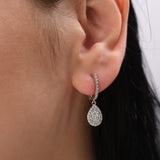 0.65 Carat Natural Diamond Drop Earrings – Elegant Fine Jewelry Design - Gold Stone Diamond