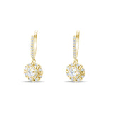 0.89 Carat Natural Diamond Earrings – Elegant Fine Jewelry Design - Gold Stone Diamond