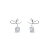 0.58 Carat Baguette Diamond Earrings – Elegant Fine Jewelry Design - Gold Stone Diamond