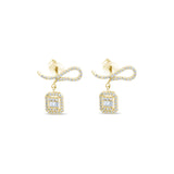 0.58 Carat Baguette Diamond Earrings – Elegant Fine Jewelry Design - Gold Stone Diamond