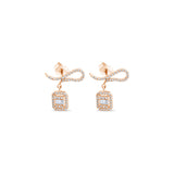 0.58 Carat Baguette Diamond Earrings – Elegant Fine Jewelry Design - Gold Stone Diamond