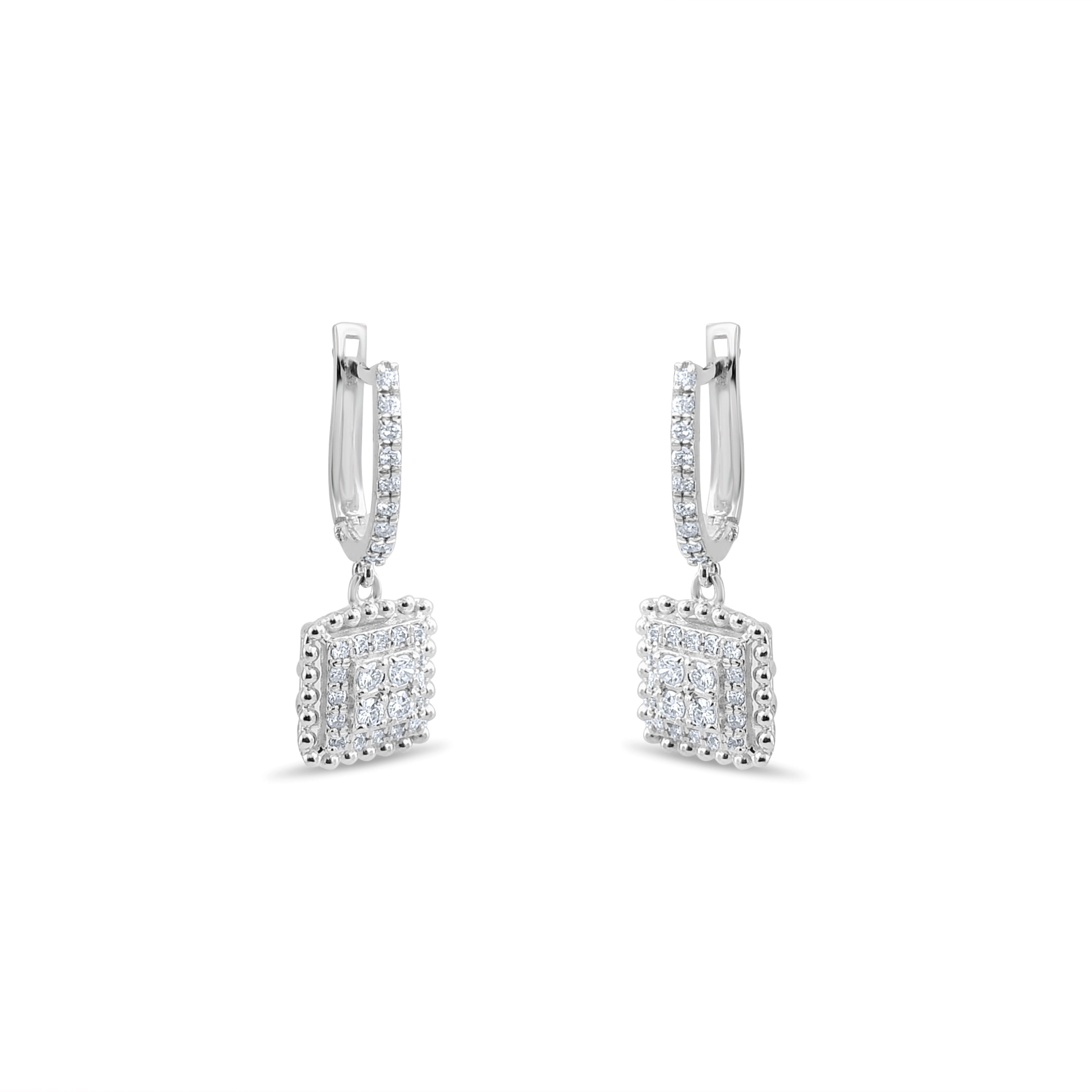 0.52 Carat Natural Diamond Earrings – Elegant Fine Jewelry Design - Gold Stone Diamond
