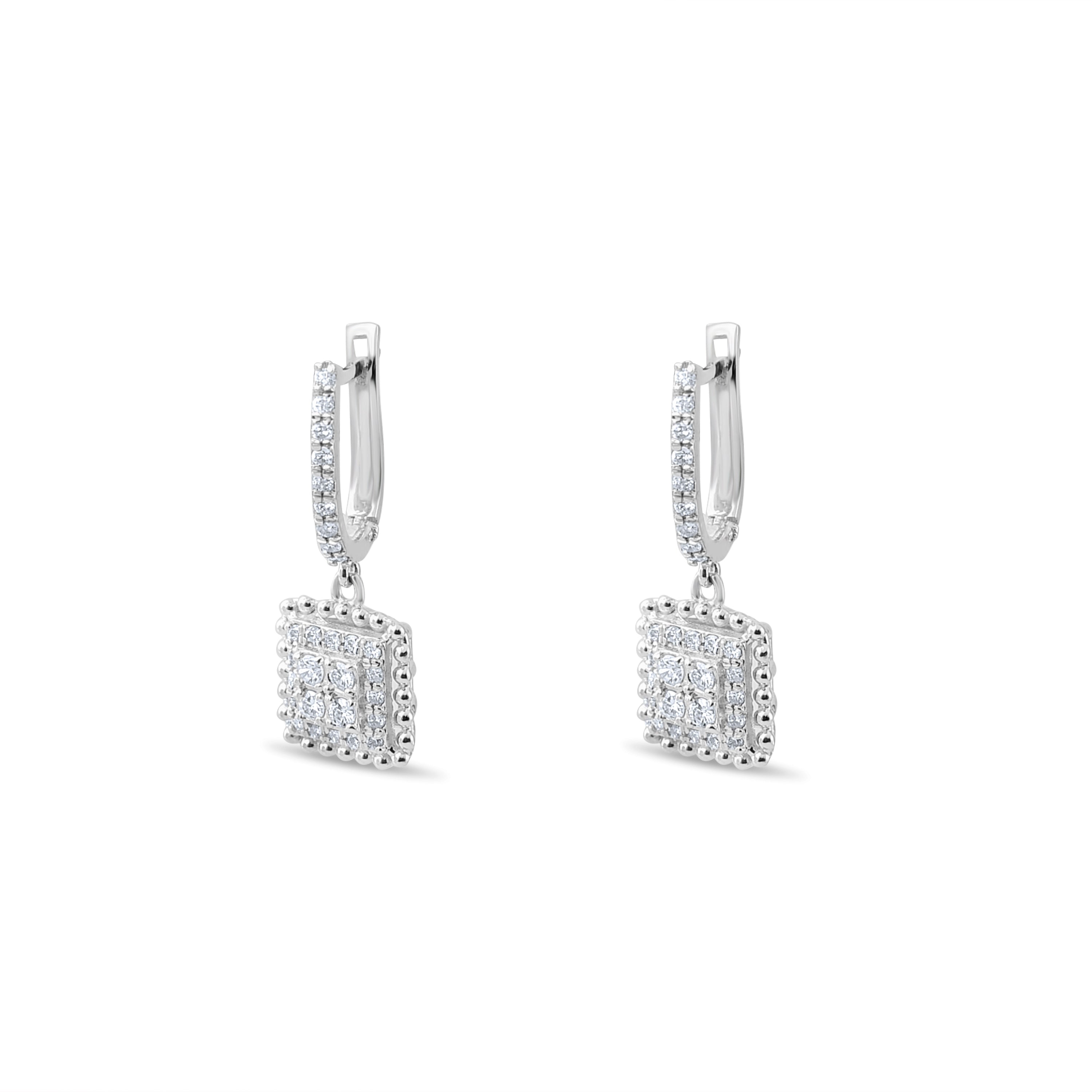 0.52 Carat Natural Diamond Earrings – Elegant Fine Jewelry Design - Gold Stone Diamond