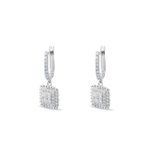 0.52 Carat Natural Diamond Earrings – Elegant Fine Jewelry Design - Gold Stone Diamond