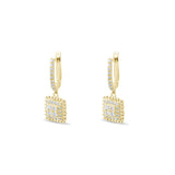 0.52 Carat Natural Diamond Earrings – Elegant Fine Jewelry Design - Gold Stone Diamond