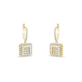 1.12 Carat Natural Diamond Earrings – Elegant Fine Jewelry Design - Gold Stone Diamond
