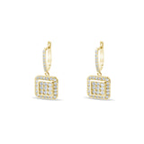 1.12 Carat Natural Diamond Earrings – Elegant Fine Jewelry Design - Gold Stone Diamond