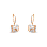 1.12 Carat Natural Diamond Earrings – Elegant Fine Jewelry Design - Gold Stone Diamond