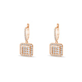 1.12 Carat Natural Diamond Earrings – Elegant Fine Jewelry Design - Gold Stone Diamond