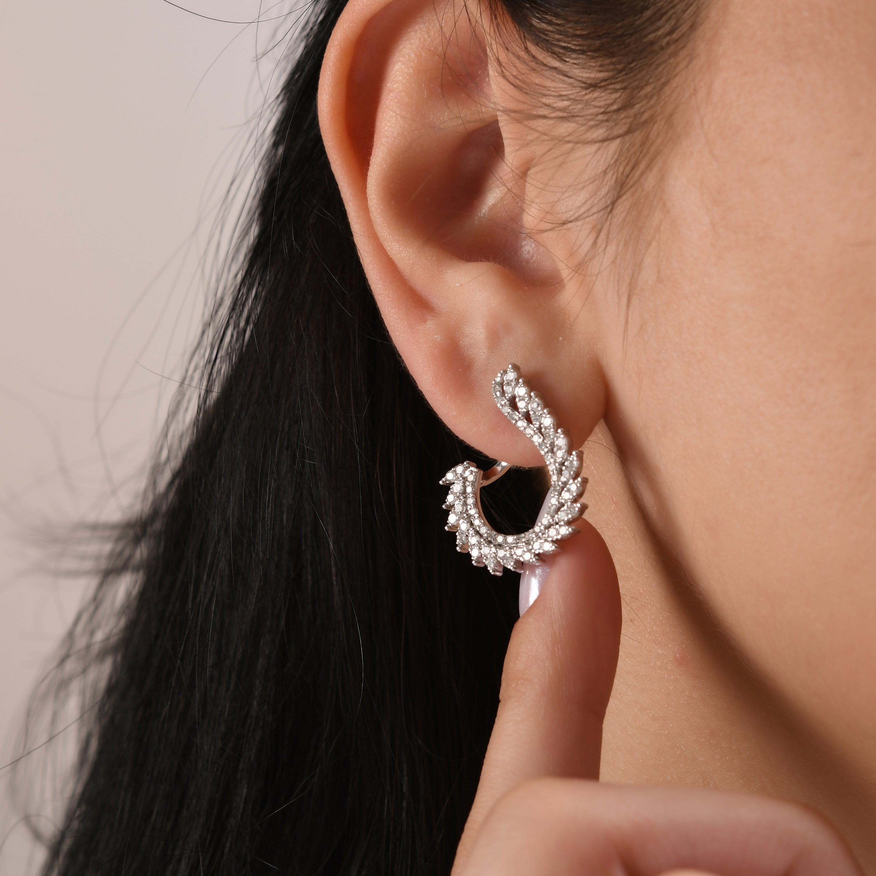 1.28 Carat Natural Diamond Earrings – Elegant Fine Jewelry Design - Gold Stone Diamond