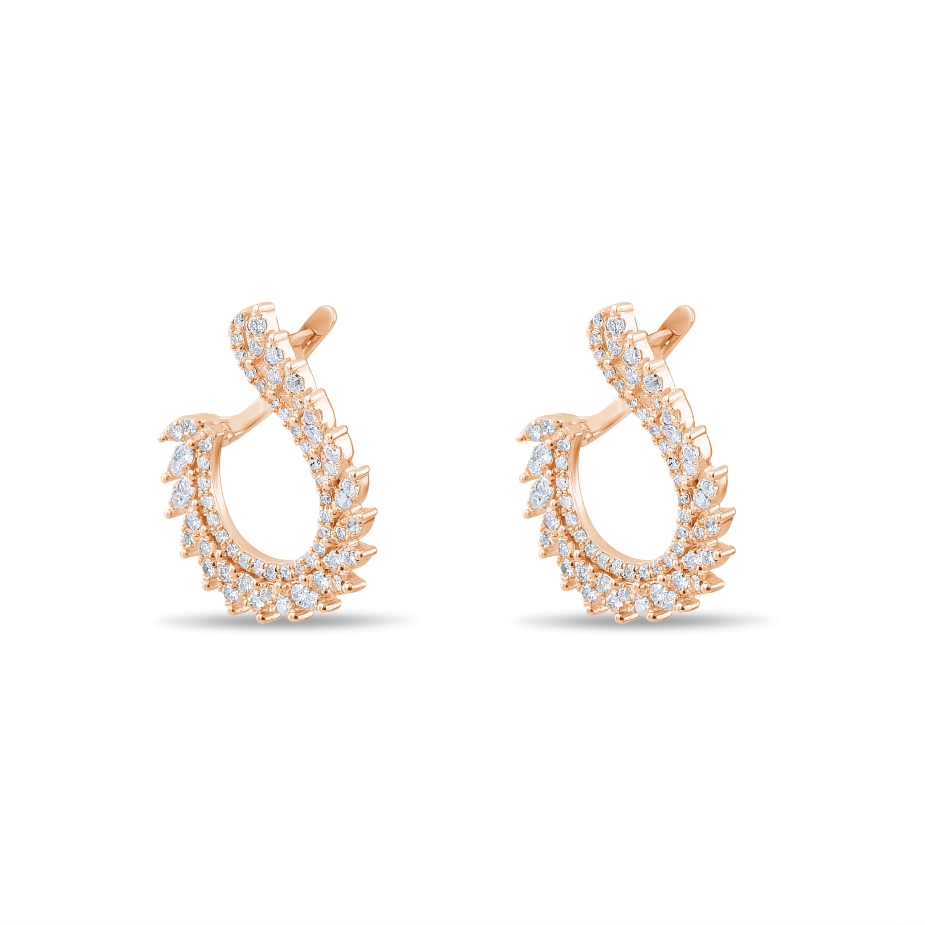 1.28 Carat Natural Diamond Earrings – Elegant Fine Jewelry Design - Gold Stone Diamond