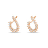 1.28 Carat Natural Diamond Earrings – Elegant Fine Jewelry Design - Gold Stone Diamond