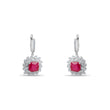 8.36 Carat Natural Diamond and Ruby Earrings – Fine Jewelry Design - Gold Stone Diamond