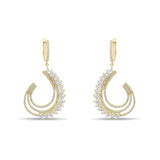 1.44 Carat Marquise Diamond Earrings – Elegant Fine Jewelry Design - Gold Stone Diamond
