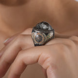 2.26 Carat Natural Diamond Medusa Design Ring - Gold Stone Diamond