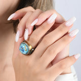 0.70 Carat Natural Diamond and Emerald Fish Design Luxury Ring - Gold Stone Diamond