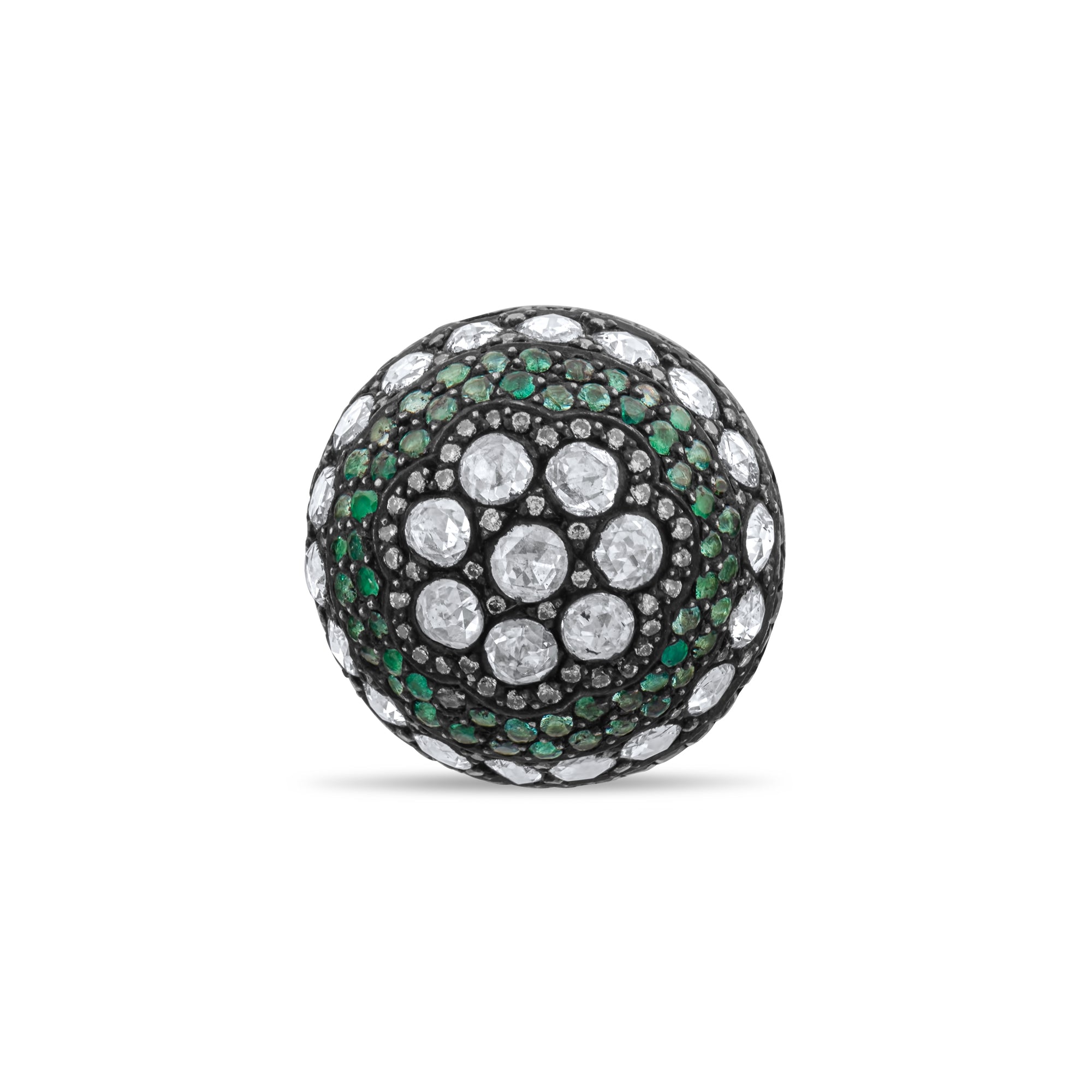 11.53 Carat Natural Diamond and Emerald Ring – Fine Jewelry Design - Gold Stone Diamond
