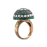 11.53 Carat Natural Diamond and Emerald Ring – Fine Jewelry Design - Gold Stone Diamond