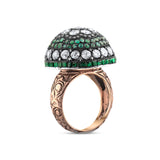 11.53 Carat Natural Diamond and Emerald Ring – Fine Jewelry Design - Gold Stone Diamond