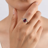 3.21 Carat Natural Diamond and Ruby Ring – Fine Jewelry Design - Gold Stone Diamond